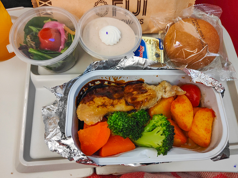 フィジーエアウェイズ 機内食