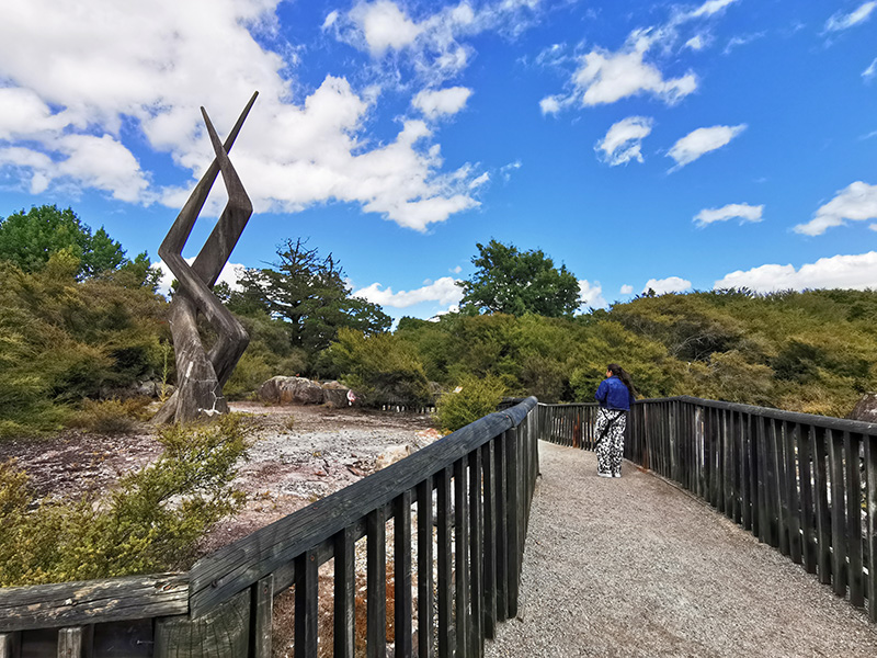 ニュージーランド　ロトルア　クイラウパーク　Kuirau Park rotorua