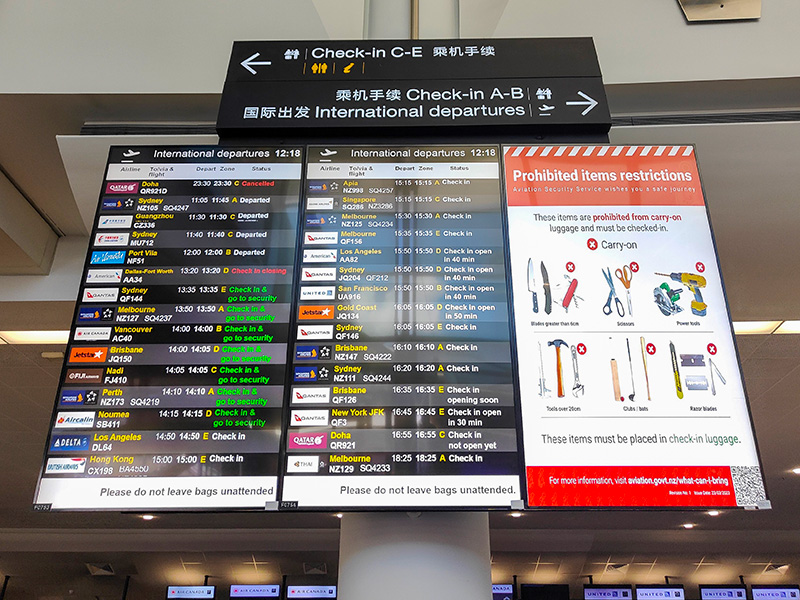 ニュージーランド　空港